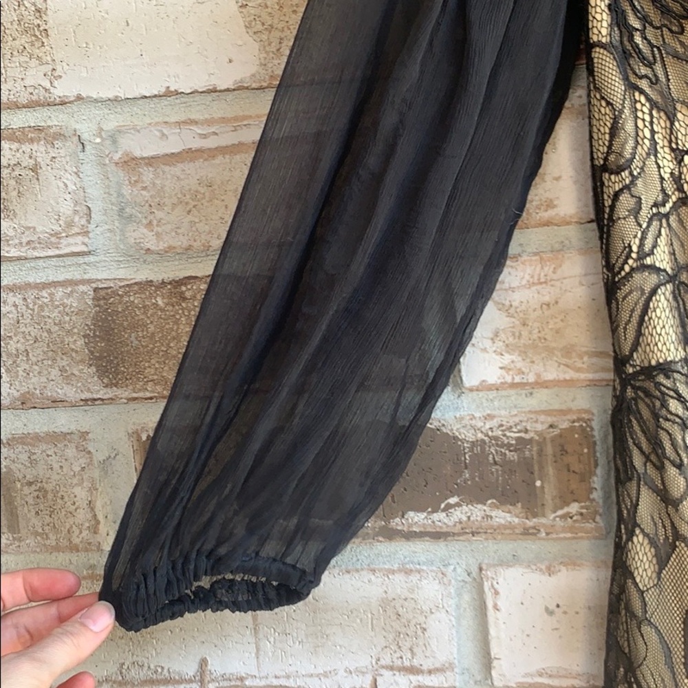 Tadashi Shoji Bishop Lace Dress Sz 10 - Picture 6 of 9